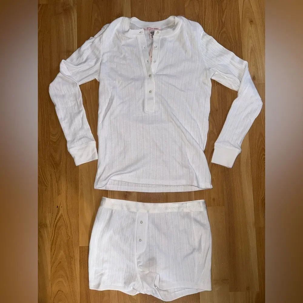 Victoria's Secret White Pajama Set